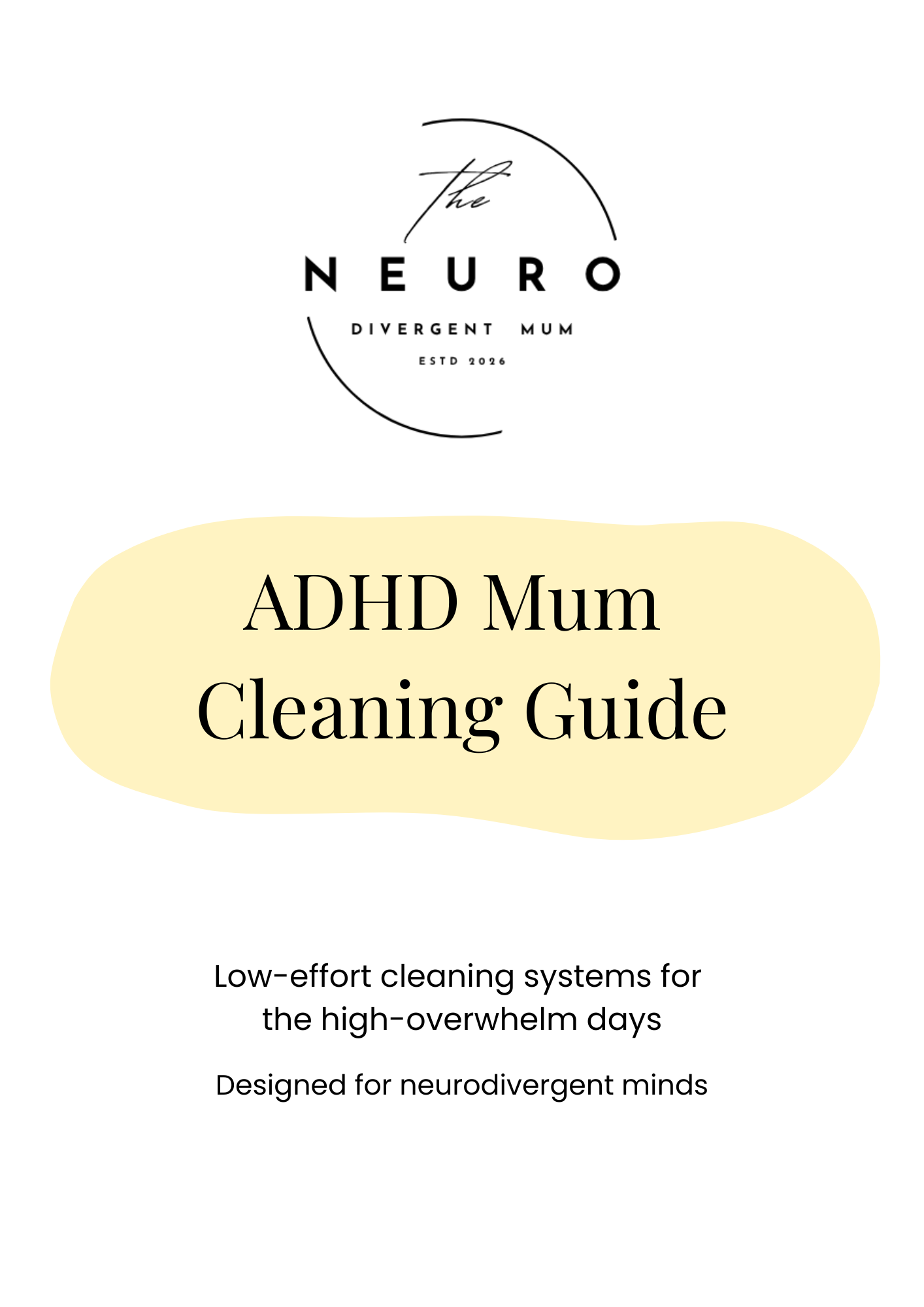 ADHD Mum Cleaning Guide