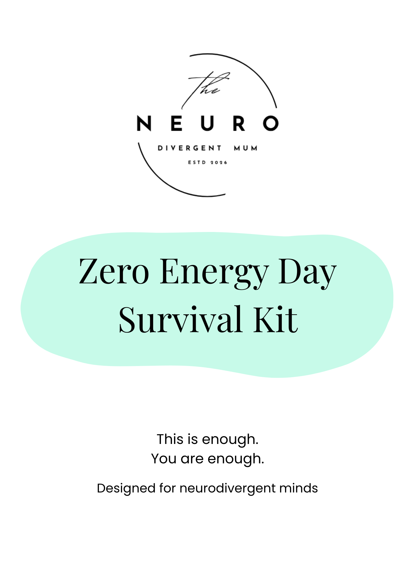 Zero Energy Day Survival Kit
