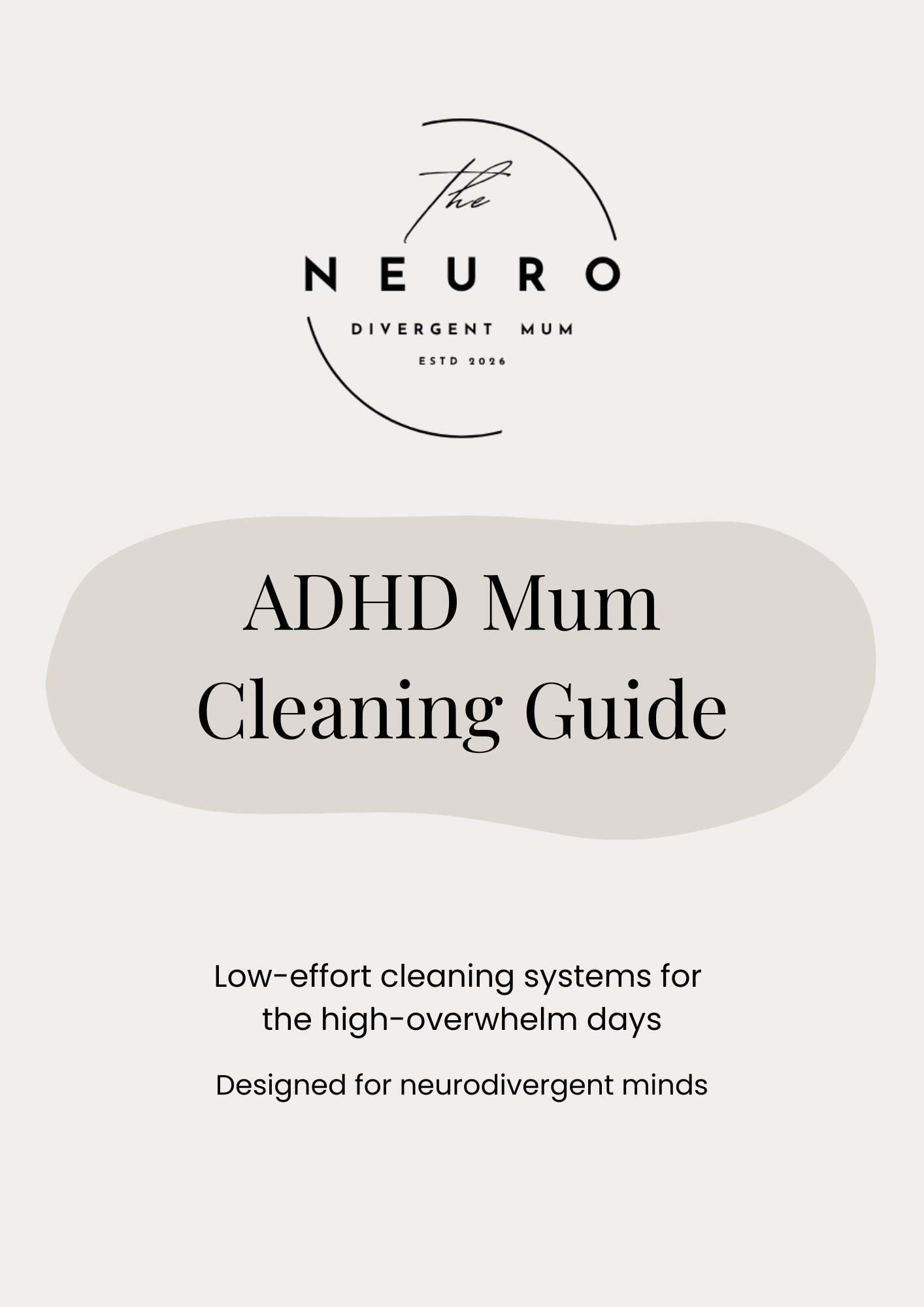 ADHD Mum Cleaning Guide