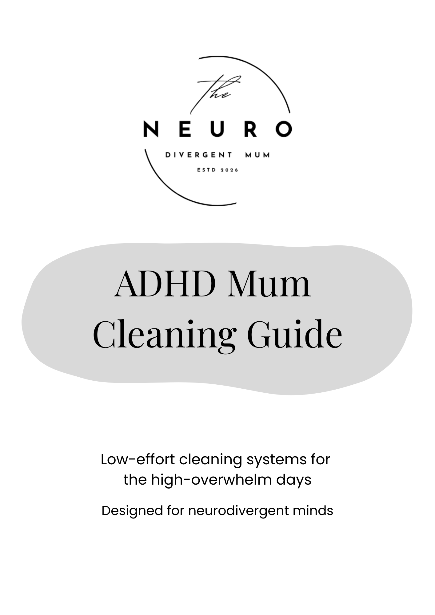 ADHD Mum Cleaning Guide