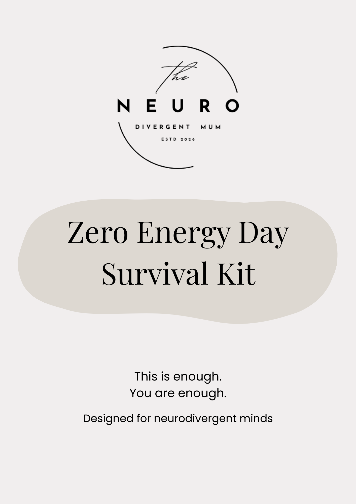Zero Energy Day Survival Kit