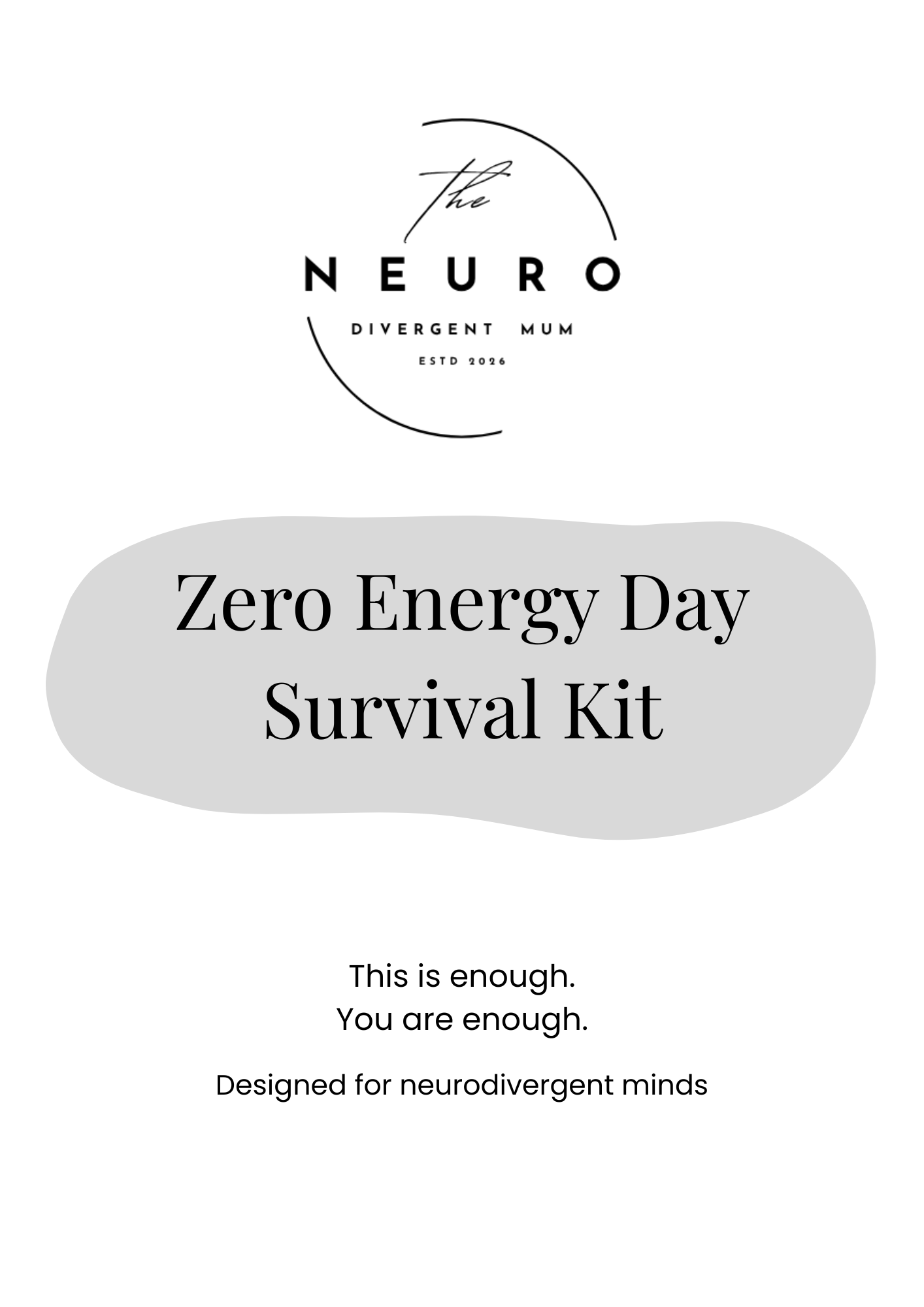 Zero Energy Day Survival Kit