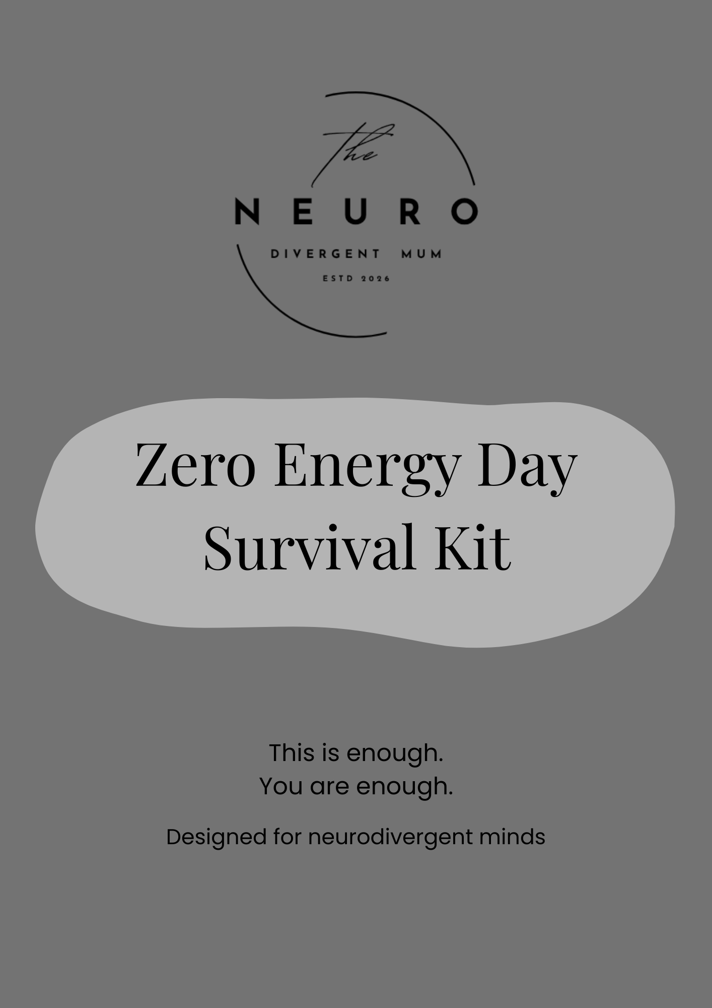 Zero Energy Day Survival Kit