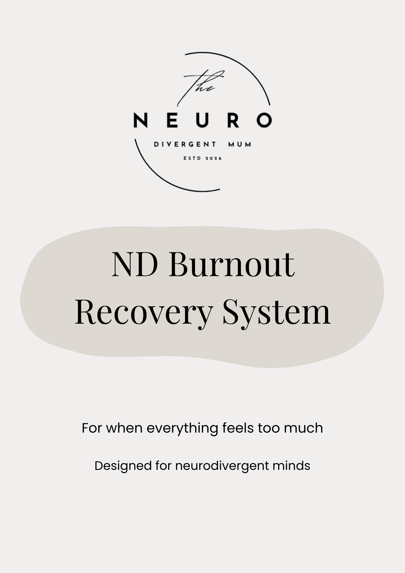 ND Burnout Recovery System