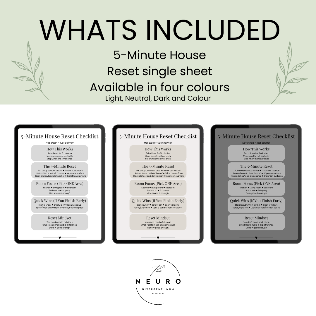 5-Minute House Reset Checklist