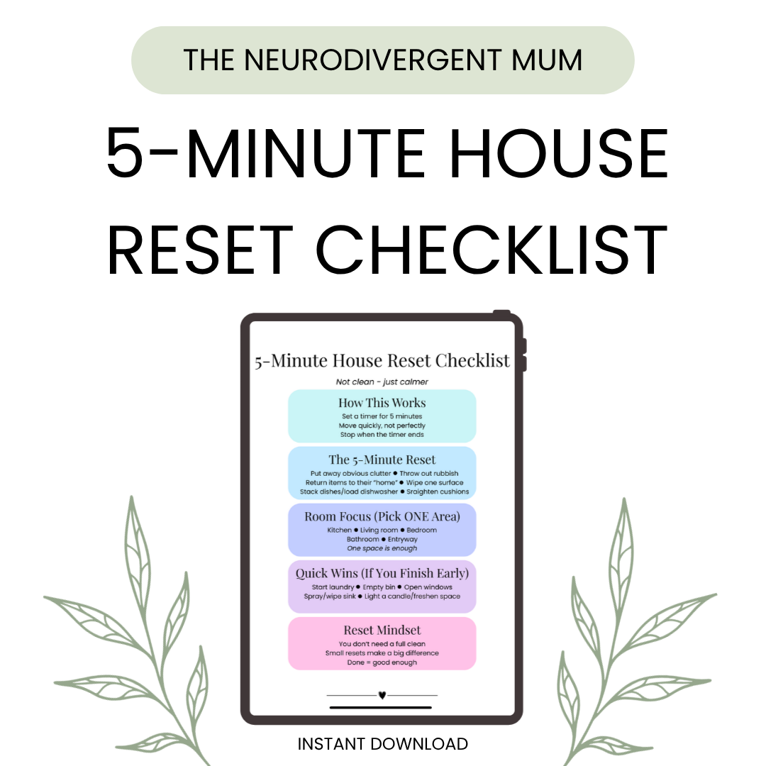 5-Minute House Reset Checklist