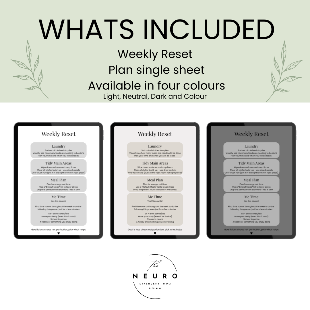 Weekly Reset Checklist